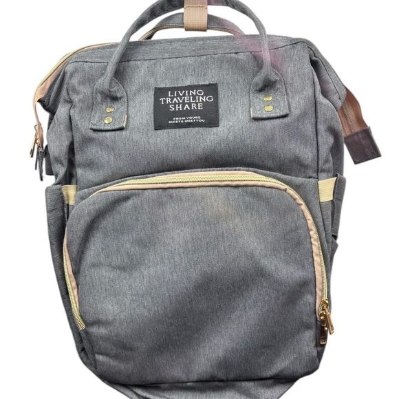 Living Traveling Share Handbags - Living Traveling Share Baby Backpack Gray with Built in Bassinet/Crib